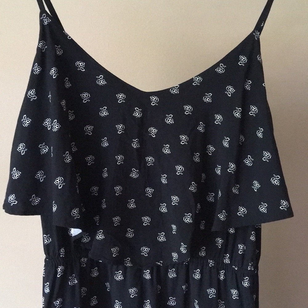 Floral Cami Dress with Ruffle Top - Picture 2 of 4